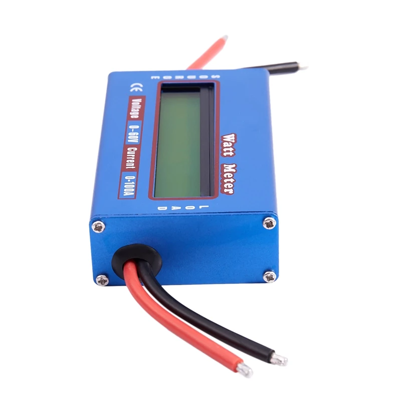 60 V/100A ватт RC измеритель динамометр батарея остатки мощности пиковое значение напряжения проверки анализатор(синий