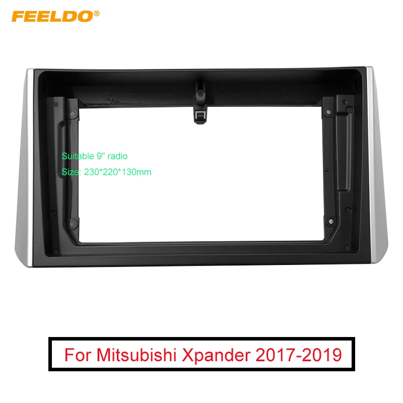 

Автомагнитола FEELDO, рама 9 дюймов с большим экраном для Mitsubishi Xpander, 2Din