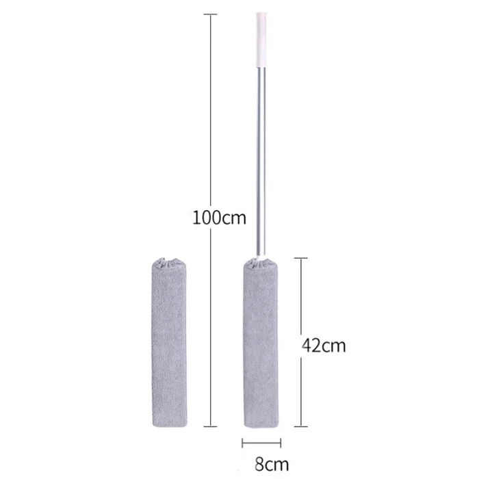 Прикроватная щетка для пыли швабра с длинной ручкой многоразовая тряпка из микрофибры щетка для подметания P666