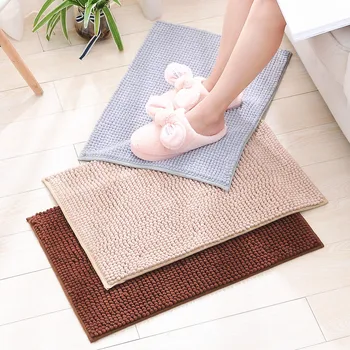 

Bathroom absorbent non-slip mat short plush chenille mat bathtub anti-slip mat kitchen toilet anti-slip mat bath mat bedside rug