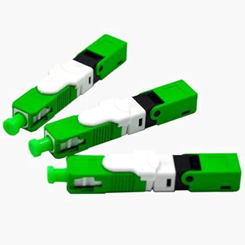 

100PCS/Lot FTTH ESC250D SC APC and SC UPC Single-Mode Fiber Optic Quick Connector FTTH SM Optic Fast Connector