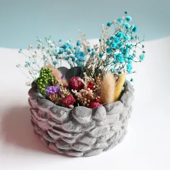 

Stone Shape Flower Pot Concrete Silicone Mold Succulent Plants Concrete Cement Molds Silicone Flowerpot Plaster Clay Mould