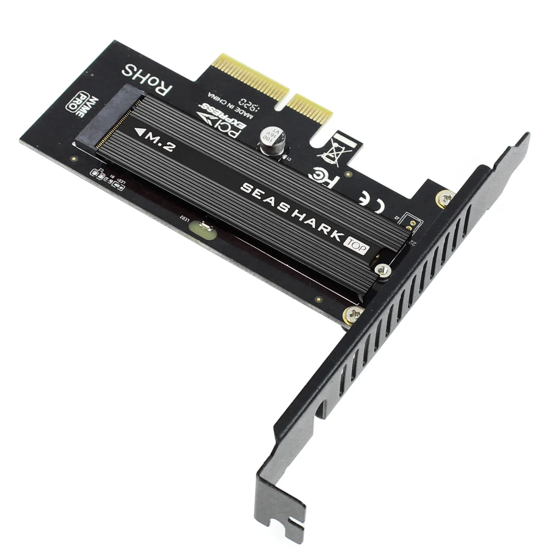 JEYI SK4 Plus M.2 NVMe SSD для PCIE 3,0X4 адаптер карта M ключ для 2230 2242 2260 2280 SSD PCI-e X8 X16 радиатор охлаждения sehark