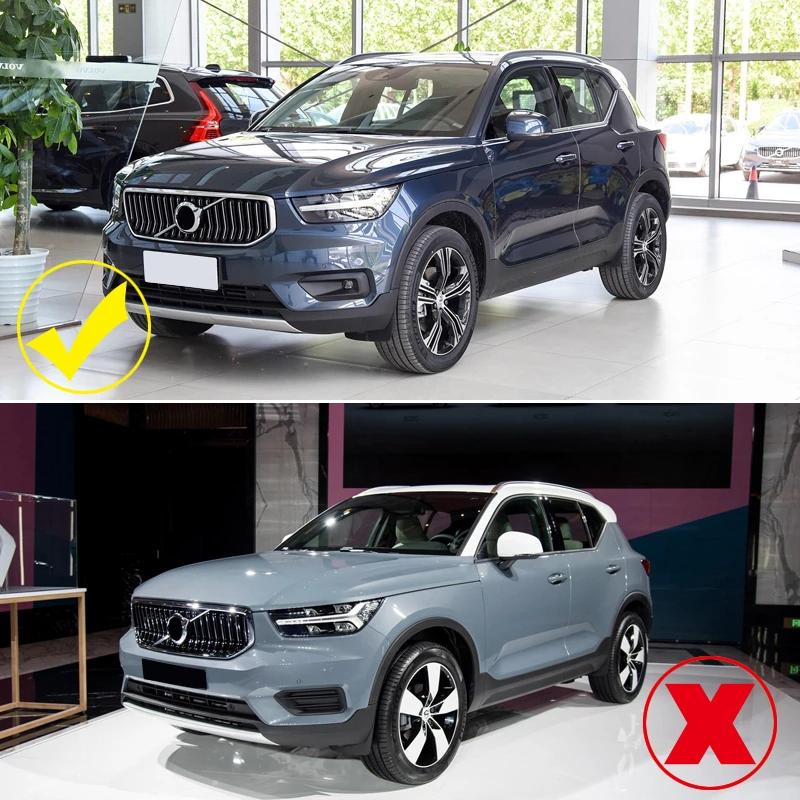 For XC40 2018-2020 ABS Chrome Front Fog Lamp Fog Light Cover Trim 2pcs Car Stytle Accessoies