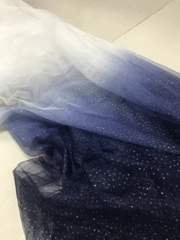 

embroidered net lace fabric JIANXI.C-206806 with glitter fashionable french style net fabric for party dress