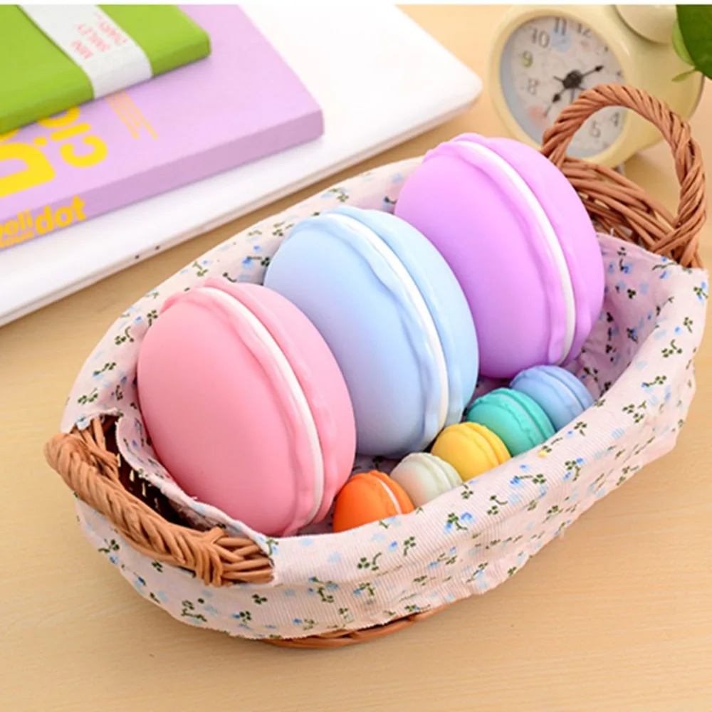 

Candy Color Macaron Storage Box makeup organizer Portable Pill Case Fashion Jewelry Organizer Home Decoration Jewelry Holder