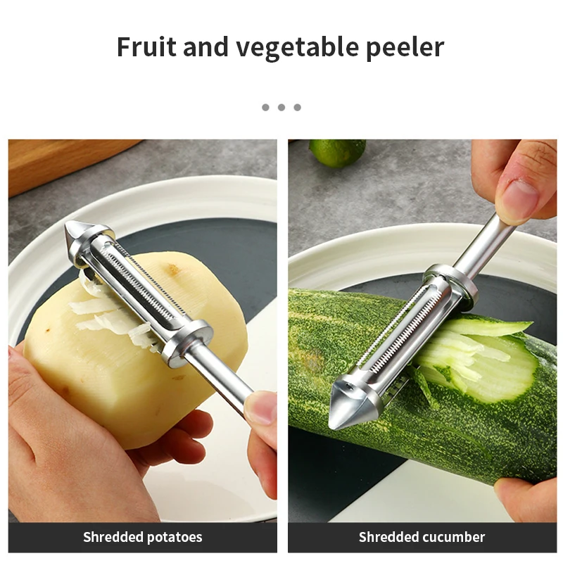 3 In 1 Fruit and Vegetable Peeler Slicer Grater Alloy Potato Carrot Peeler  Grater Vegetable Cutter