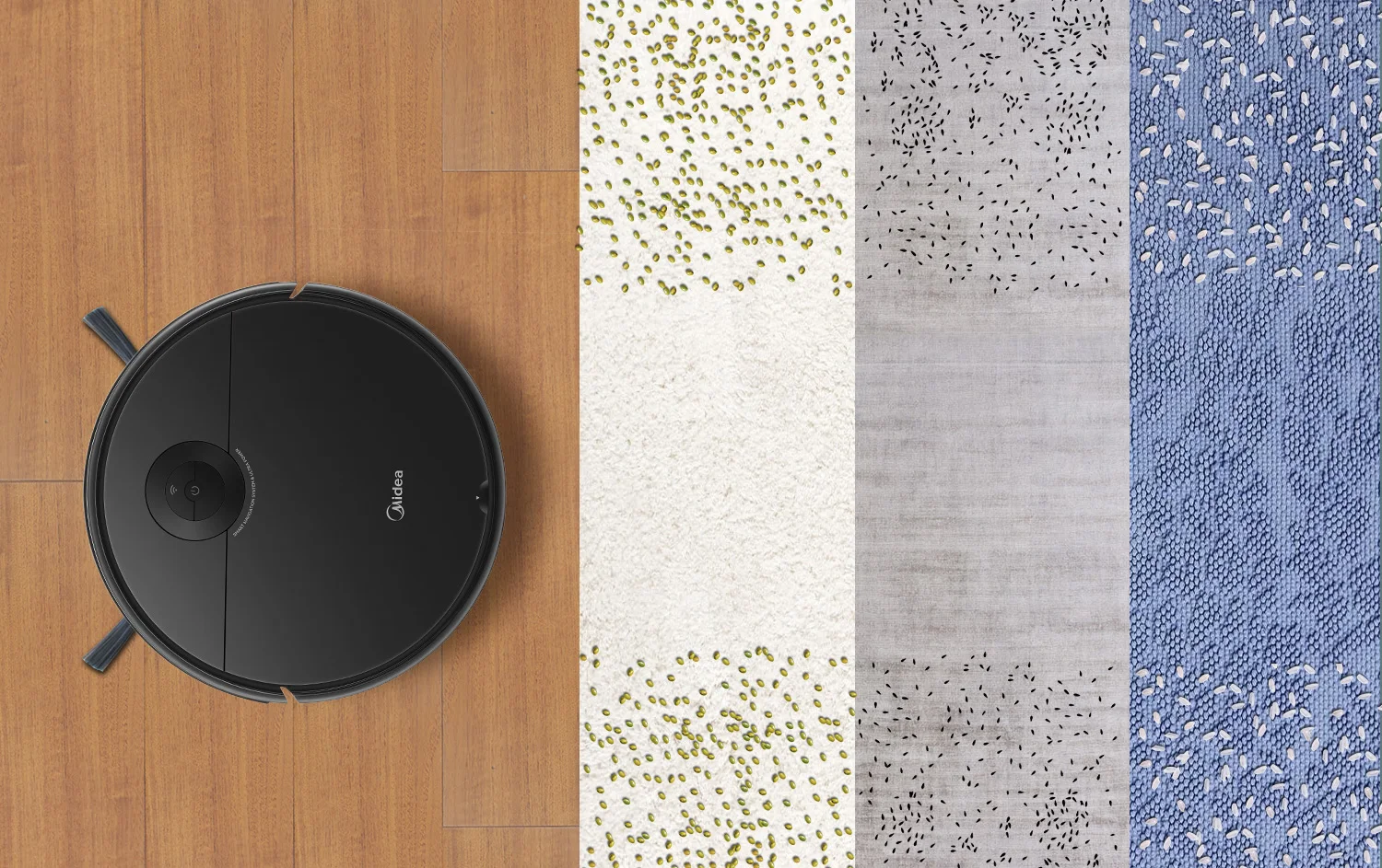 Midea Vcr09b Robot Vacuum Cleaner Dry And Wet App Econtrol Water Tank