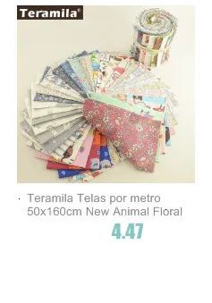 Teramila хлопок ткани метров 50x160 см животных мультфильм дизайн Telas DIY Лоскутная Ткань Ремесло Tissus Qulits Швейные простыни
