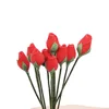 10Pcs 1/12 Dollhouse Miniature Red Rose Mini Flower Arrangement Toy for ob11 bjd Blythe Doll House accessories Decoration 5