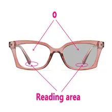 MINCL солнцезащитные фотохромные очки для чтения, женские очки с двойным фокусом, дальнозоркость, рецепт, мода, кот, мульти-фокус, зеркало для чтения, UV400 NX