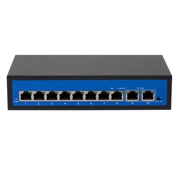 

ZWD-8+2BZDN-X 8+2 POE Switch 8 Ethernet Port 2 Uplink Ethernet Port 2.0Gbps for IP Camera Wireless AP US Plug
