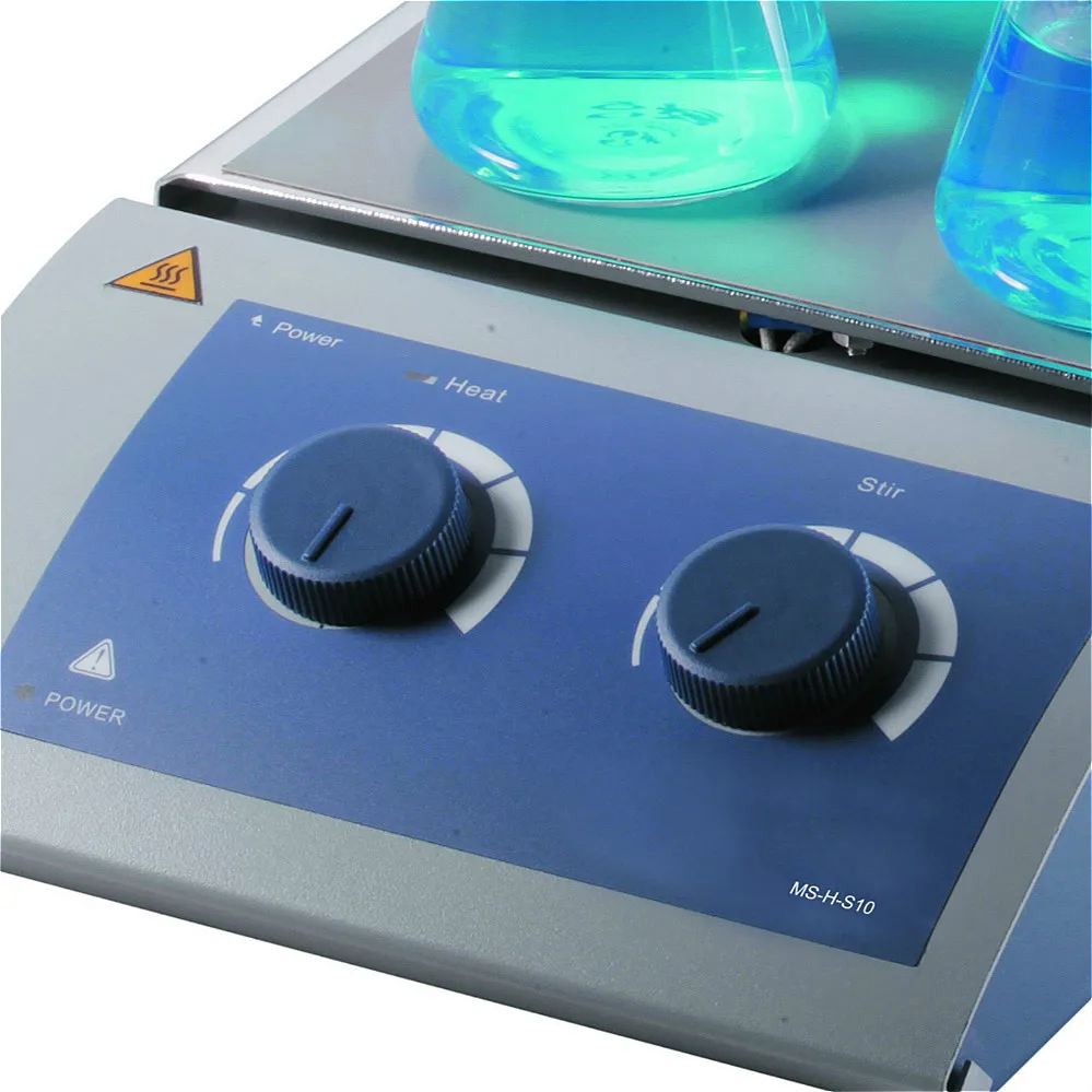 Магнитная горячая пластина мешалка 10 позиционная Рабочая из нержавеющей стали