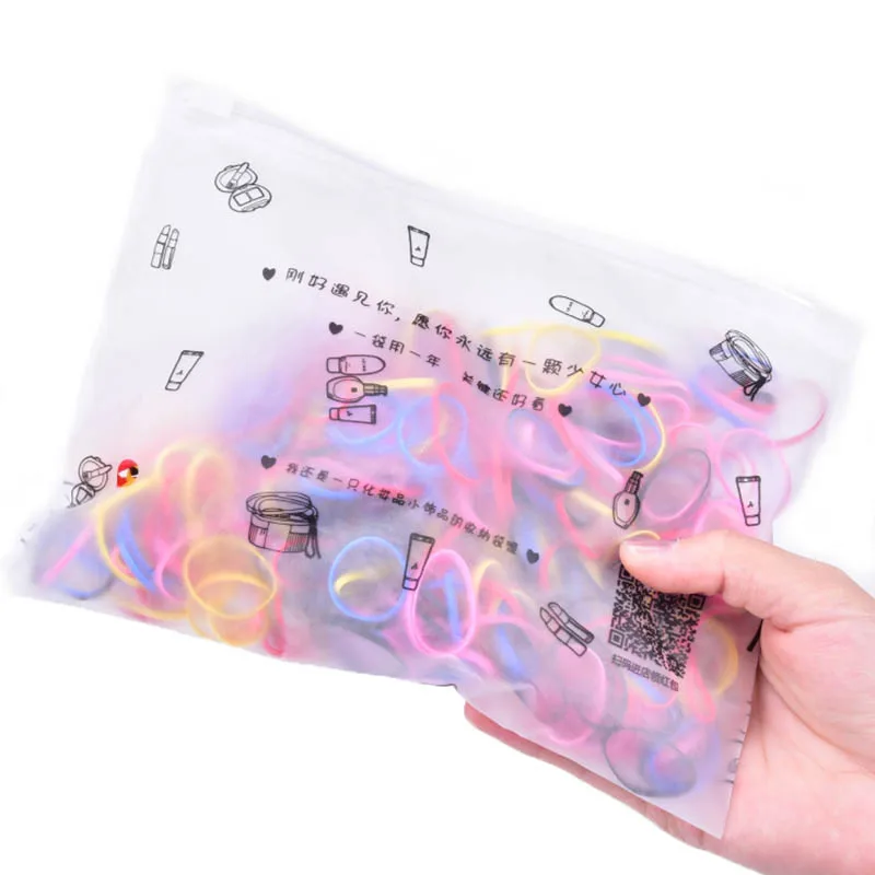 500pcs High Elastic Baby Kids Hair Accessories Disposable Rubber Bands Gum Scrunchie Hair Ties For Womens Girls Hair Band