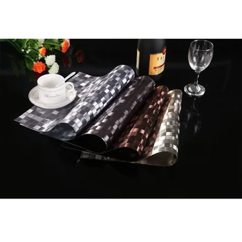 

New European waterproof placemat silicone pad Household insulation pad easy to wash European placemat Western table mat