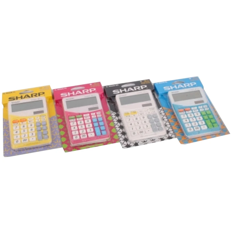 Cor dos Desenhos Sharp Calculadora Desktop Animados Bonito Solar Elm332 Crianças Científica Promocional El-m332 4 - Imagem 6