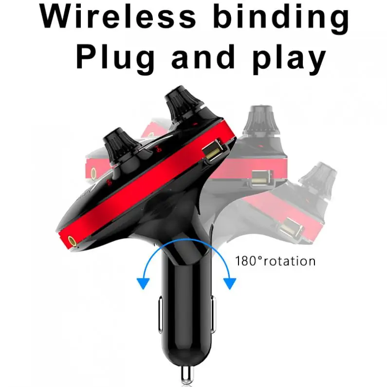BT13 Bluetooth fm-передатчик Автомобильный MP3-плеер беспроводной в автомобиле fm-модулятор Поддержка напряжения дисплей/двойной-AUX/двойной-USB