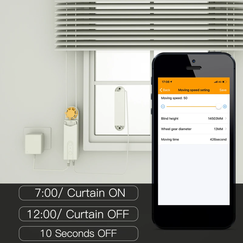 DIY Smart Motorised Chain Roller Blinds Shade Shutter Drive Motor Powered By Solar Panel And Charger Bluetooth APP Control (AU) 7 DIY Smart Motorised Chain Roller Blinds Shade Shutter Drive Motor Powered By Solar Panel And Charger Bluetooth APP Control (AU) 6