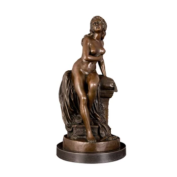 

Home desk decoration small size bronze nude lady statue sculpture for sale