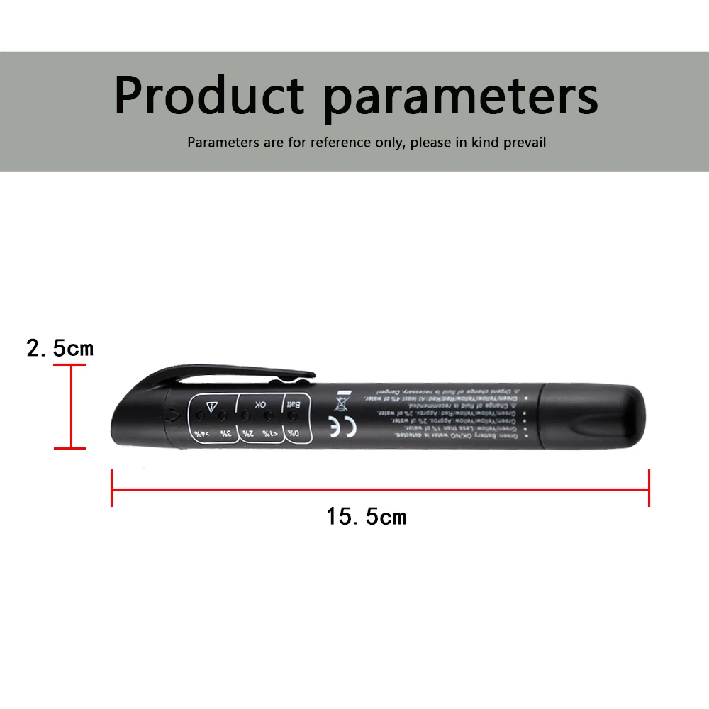 Brake Fluid Tester Car Brake Fluid Liquid Tester Pen With 5 LED Car Auto Vehicle Diagnostic Tools Mini Brake Fluid Tester