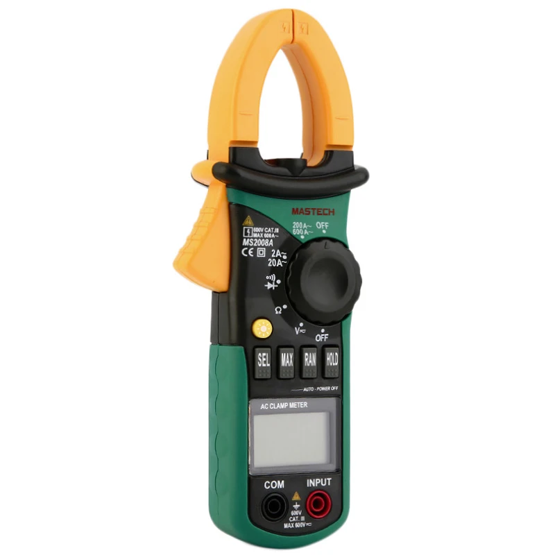 Mastech MS2008A 1999 отсчетов мини цифровой измеритель переменного тока зажим мультиметр