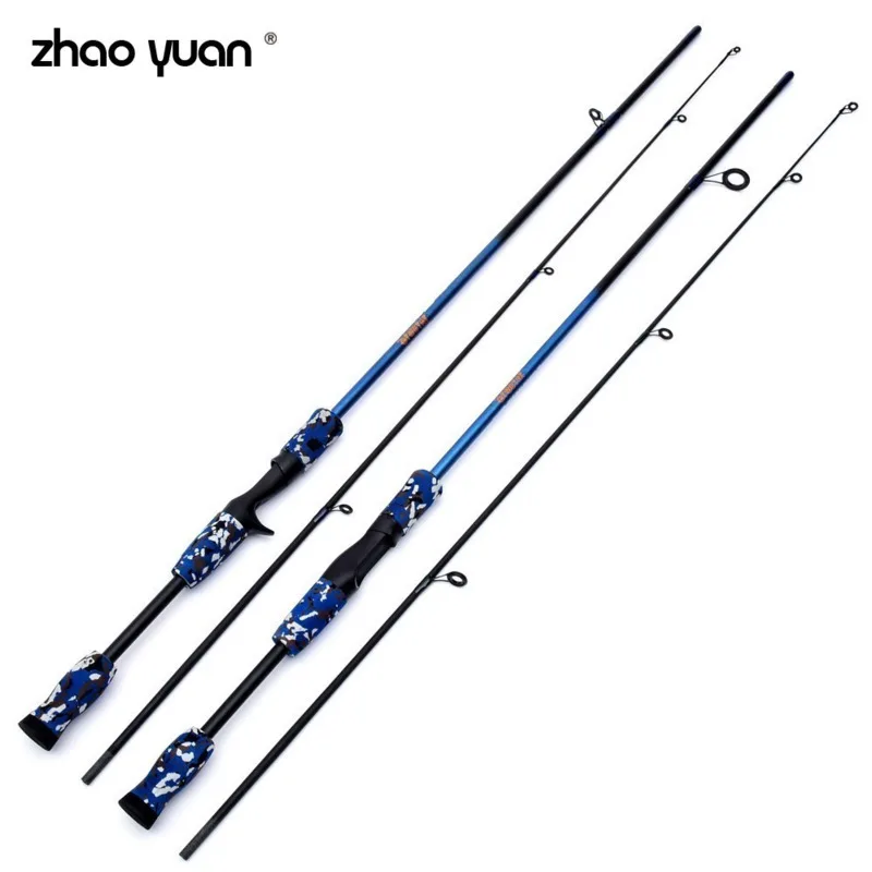 

Blue 1.8m Spinning / Casting Rod M Power Line Weight 6-15l Lure Fishing Rod With EVA Handle Lure Carbon Fishing Rod