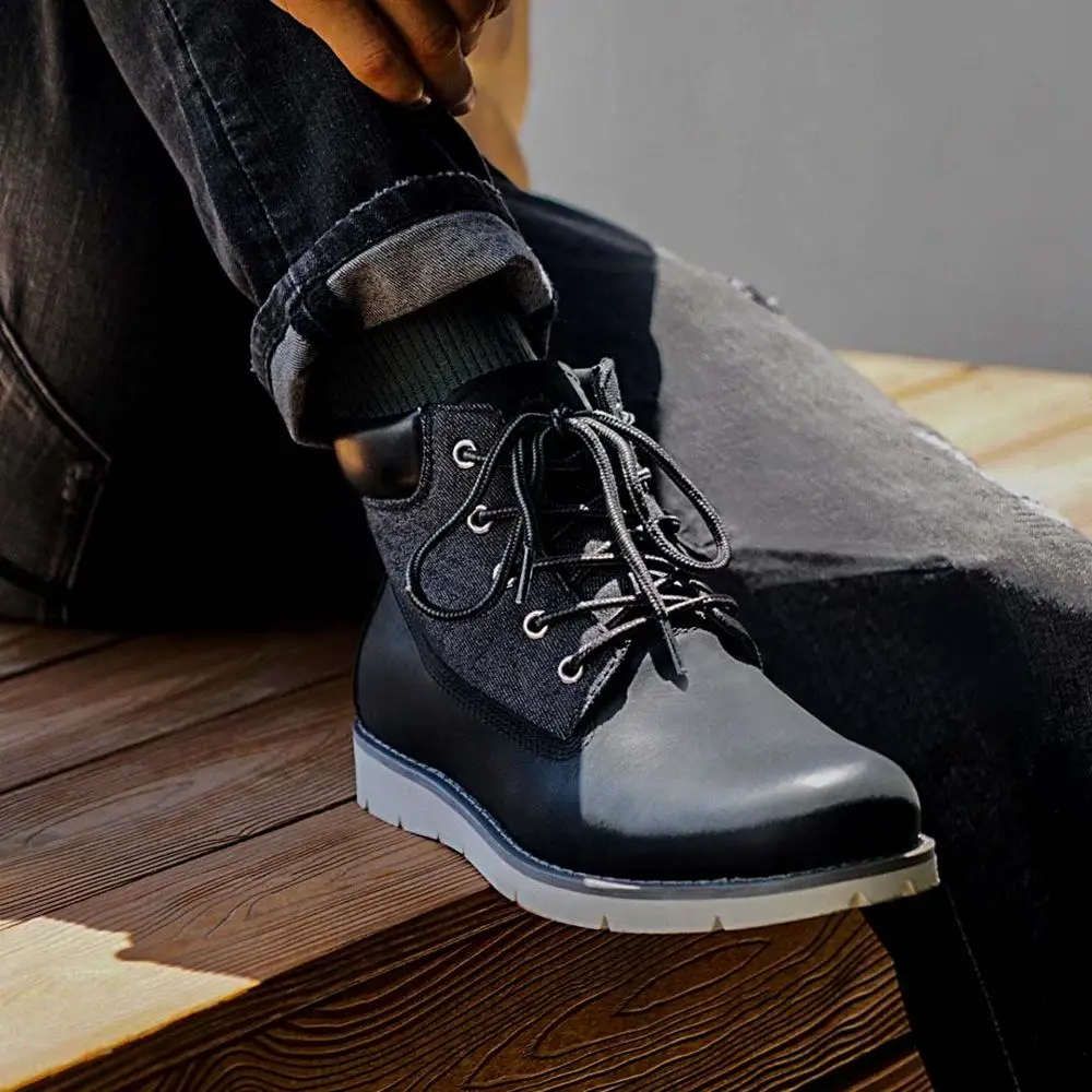 Xiaomi Mijia/мужские Ботильоны; зимняя обувь; Водонепроницаемая Нескользящая резина; удобная теплая обувь для бега