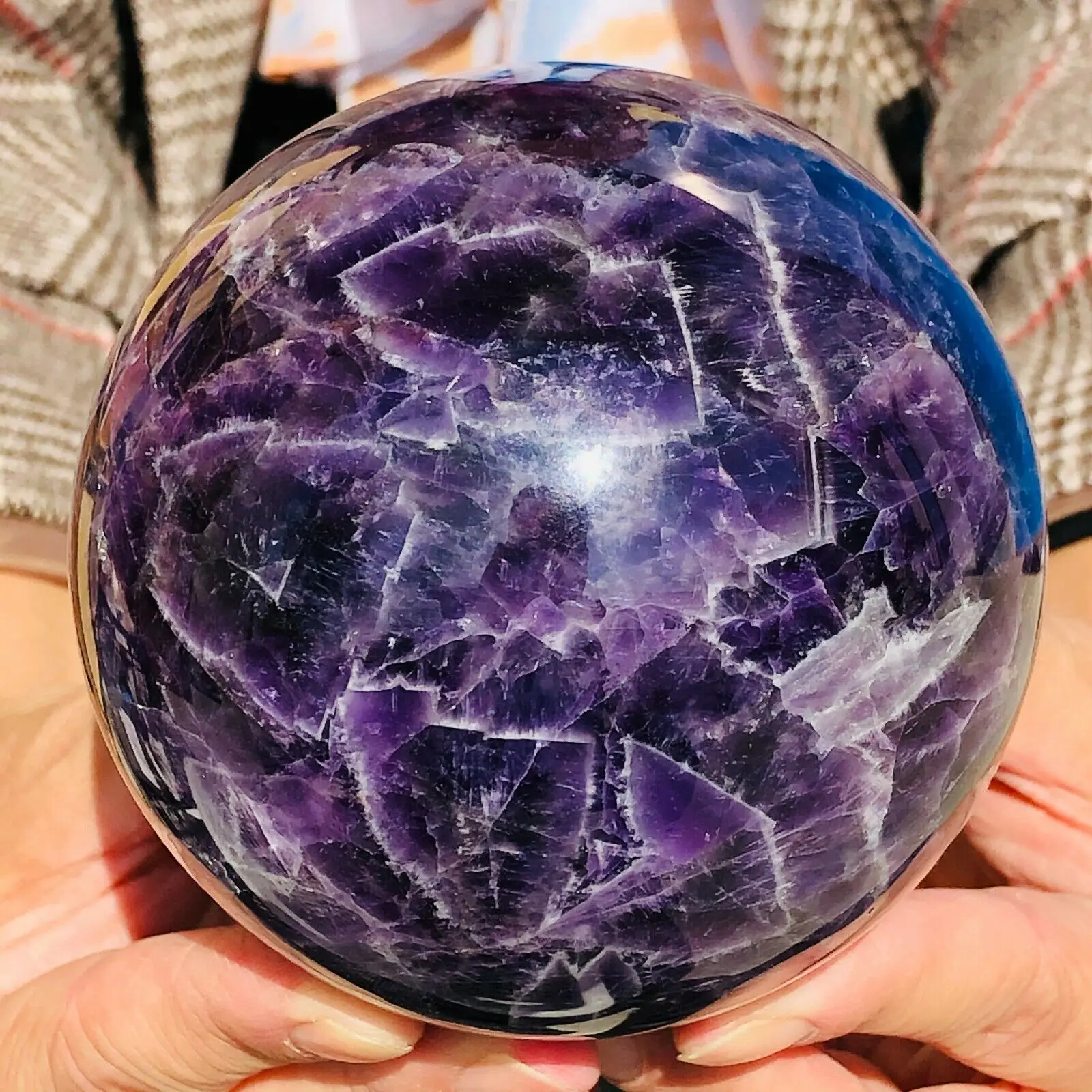 お取扱店 ナチュラルペブルクォーツボールドリームアメジストクリスタルボール装飾 アウトレットクリアランス Zuviuslifesciences In