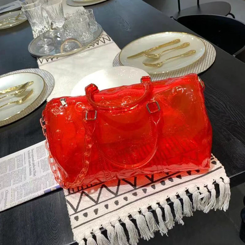 2020 прозрачная сумка луи Брендовая женская модная женские сумки Bolsa Feminina через