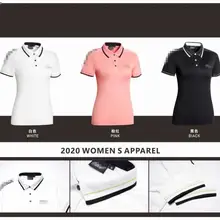 Новая одежда для гольфа, женская спортивная одежда, футболка с коротким рукавом, Весенняя и летняя быстросохнущая дышащая Повседневная Толстовка