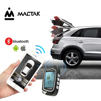 

English and Russian versions Universal car alarm LED LCD 2 way start and stop system Central lock device shock/vibration alarm