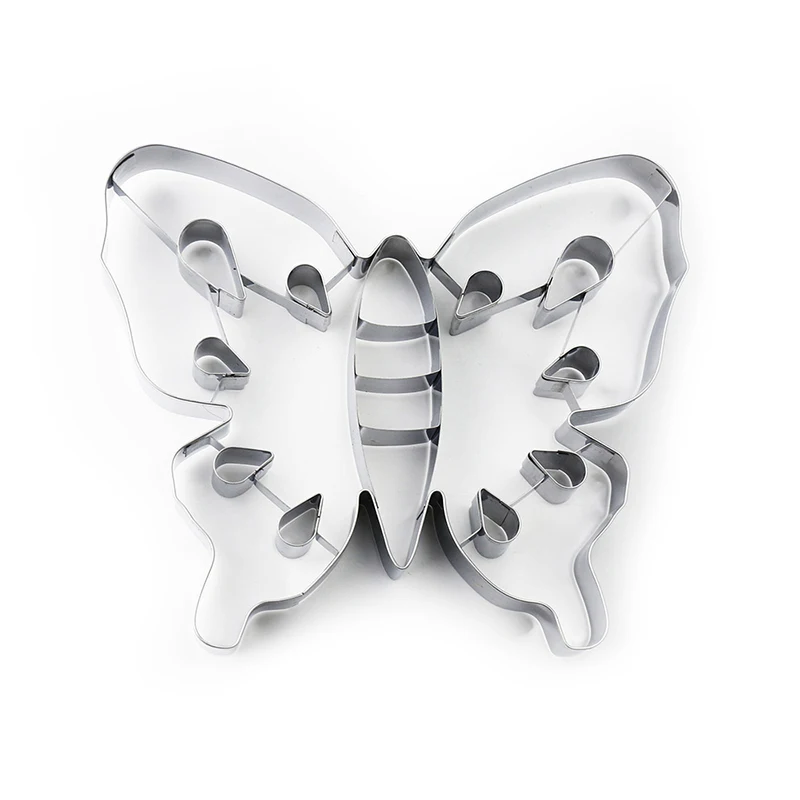 

Stainless Steel 3D Butterfly Shaped Mold Biscuit Tools Cookie Cake Mold Jelly Pastry Baking Cutter Mould Tool