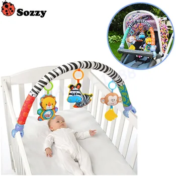 

1pcs Sozzy Baby Hanging pink Rabbit Red Heart Bunny Elephant Music toy Baby Bed & Stroller Toy Baby Rattle