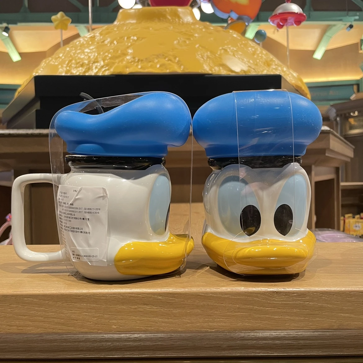 Disney Donds Duck 漫画のセラミックマークマグ プラスチック蓋付き 水用 マグカップ Aliexpress