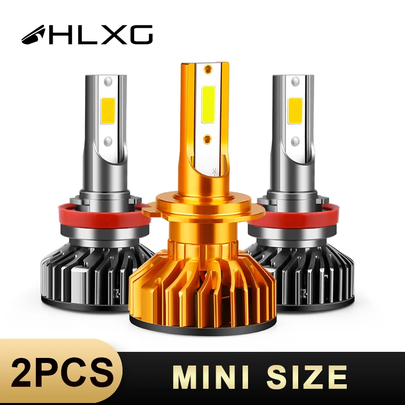 Светодиодные лампы HLXG для автомобильных фар H4 canbus H7 4300K 8000K 9005 лм H1 H3 H11 9006 HB3 6000 HB4 H8