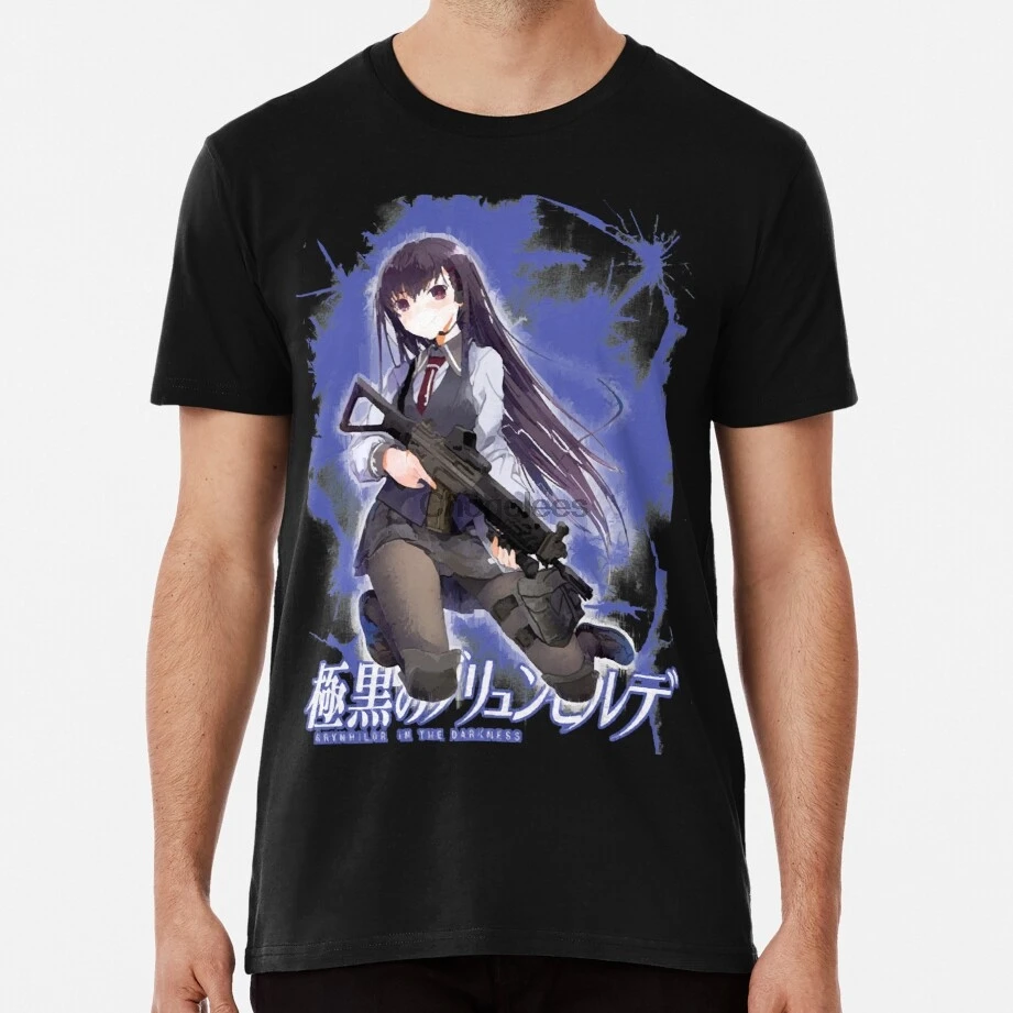 Neko kuroha gokukoku sem corda brynhildr 100% algodão verão camisetas  masculinas legal camiseta rock hipster t camisa camisas