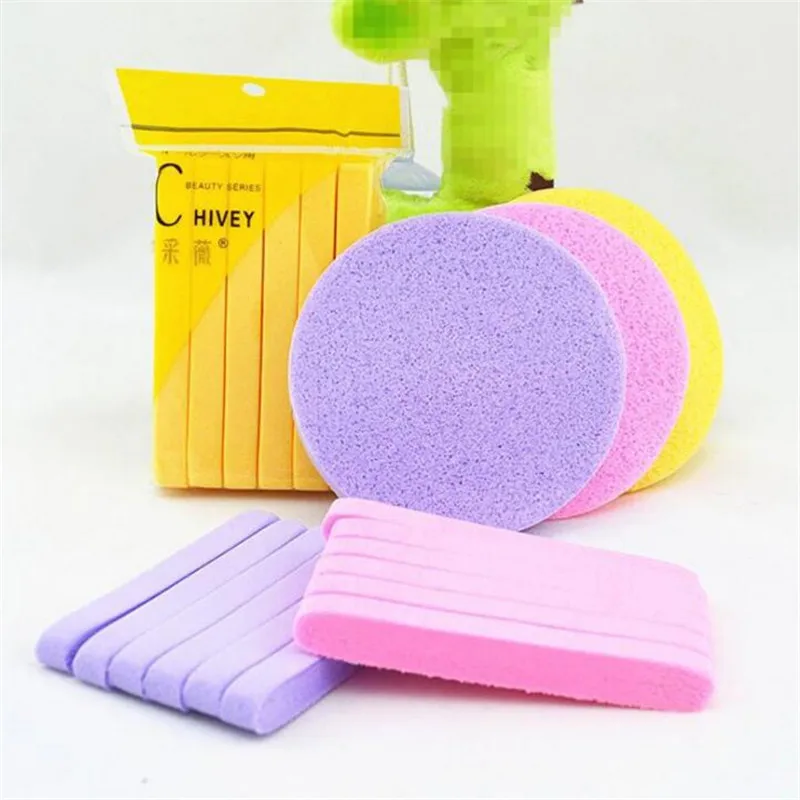 Description Picture 2 of item12PCS/Set Cosmetic Puff Compressed Cleaning Sponge Facial Clean Washing Pad Remove Makeup Skin Care Tool Cleaning Puff