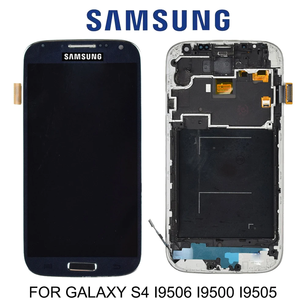 Высококачественный 5 0 &quotЖК дисплей для SAMSUNG Galaxy S4 ЖК с рамкой i9500 i9505 i9506 сенсорный