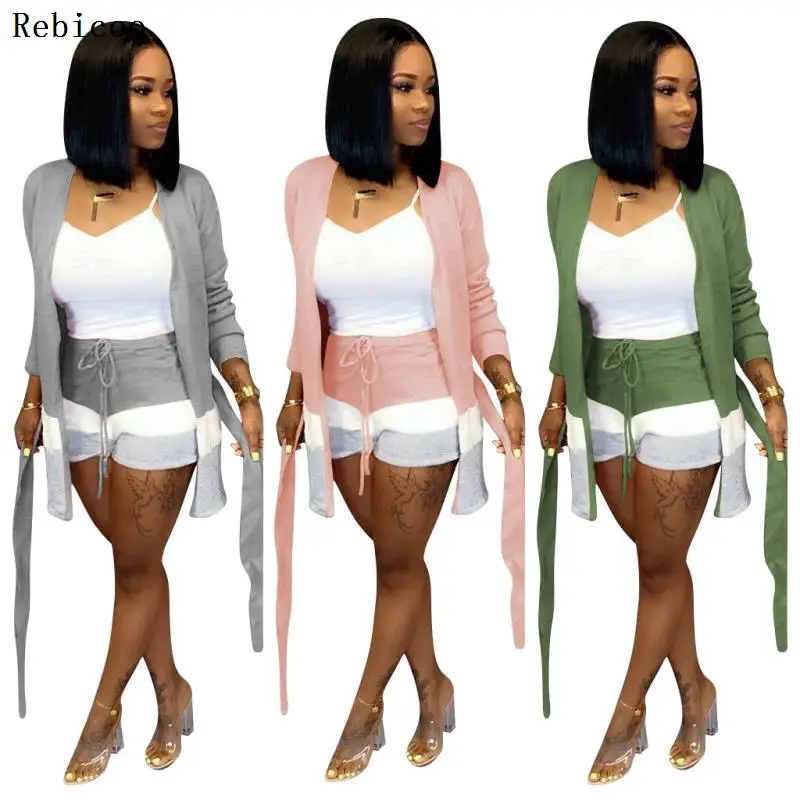 

Sexy Women 2 Piece Set Crop Top and Shorts Bodycon Outfits Summer Casual Set