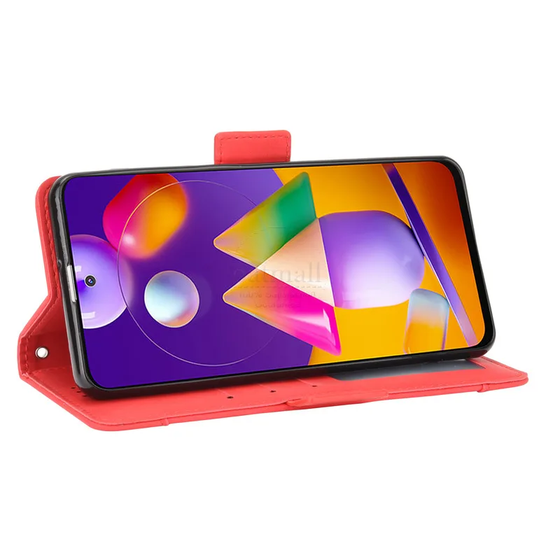 Wallet Cases For Samsung Galaxy M31S Case Magnetic Closure Book Flip Cover For Samsung M31S Leather Card Photo Holder Phone Bags