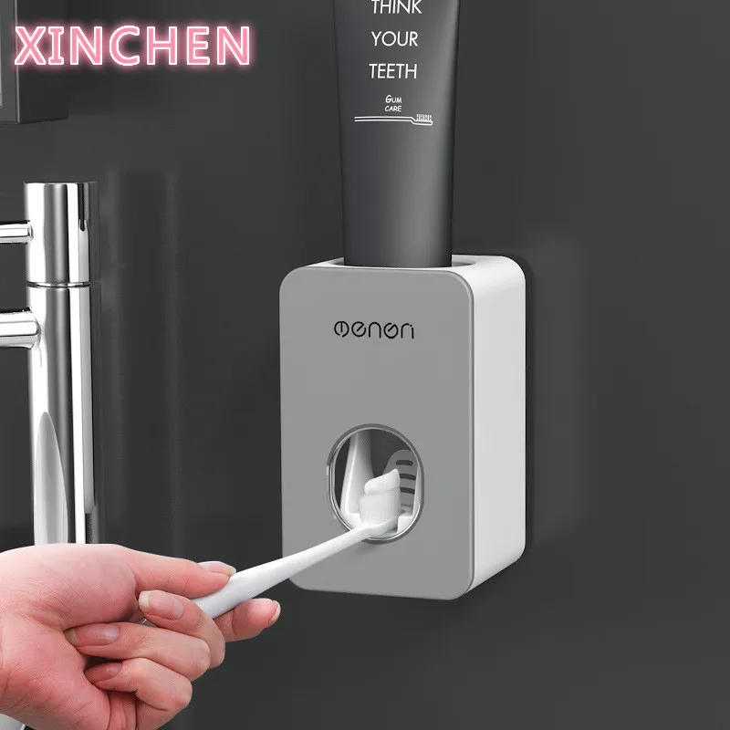 

Automatic Toothpaste Dispenser Bathroom Accessories Set Toothpaste Squeezers Toothbrush Holder Wall Mount Rack Bathroom Tools