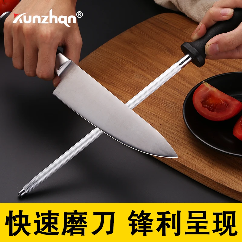 

Knife Sharpening Stick Knife Sharpener Stainless Steel Kitchen Tools Home Use Sharpener Knife Accessories