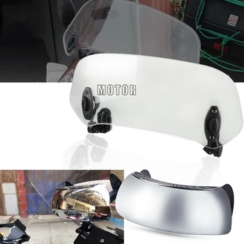 

Motorcycle Adjustable Clip On Windshield Extension Spoiler Windscreen Deflector For APRILIA Pegaso 600 650 APr SRV 850 SUZUKI