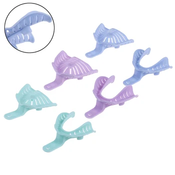 

Materials Dental Impression Trays Central Supply Teeth Holder Durable For Teeth Tools 6pcs/pack Plastic Dental Impression Trays