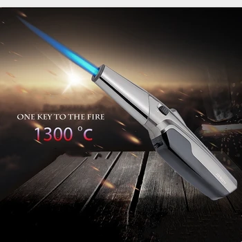 

Jobon Outdoor Pen Spray Gun Jet Torch Lighter Turbo Gas Kitchen BBQ Metal Windproof Butane Cigar Pipe Lighter Gadgets For Men