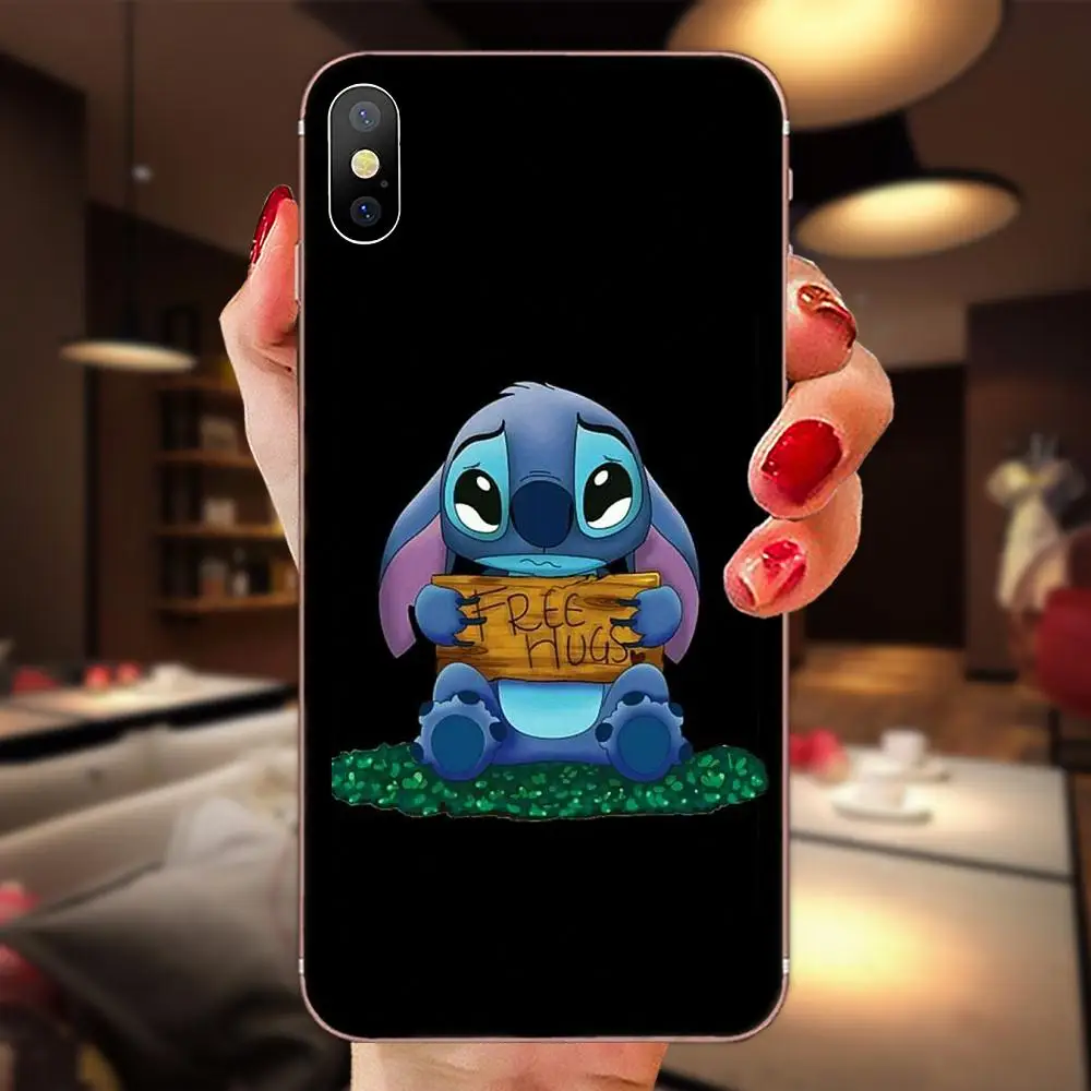 Painted Phone Case Cute Lilo Stitch Cartoon For Huawei Honor Mate Nova Note 20 20s 30 5 5I 5T 7C 8A 8X 9X 10 Pro Lite Play - Color: as picture