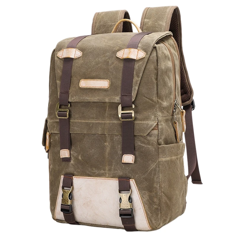 

Retro Multifunctional Batik Canvas Camera Backpack Outdoor Waterproof Large Capacity Photography Bag for Canon Nikon Sony Digita