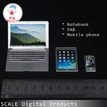 

1/6 Scale Action Figure Scene Accessories Notebook Pad Telephone Model