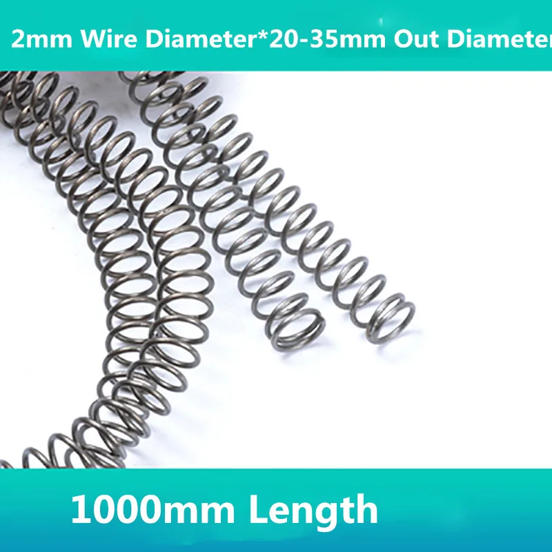 Molle Di Compressione In Acciaio Su Misura - Filo 4mm, Diametro 32mm, Lunghezza 110-200mm, Per Industriali