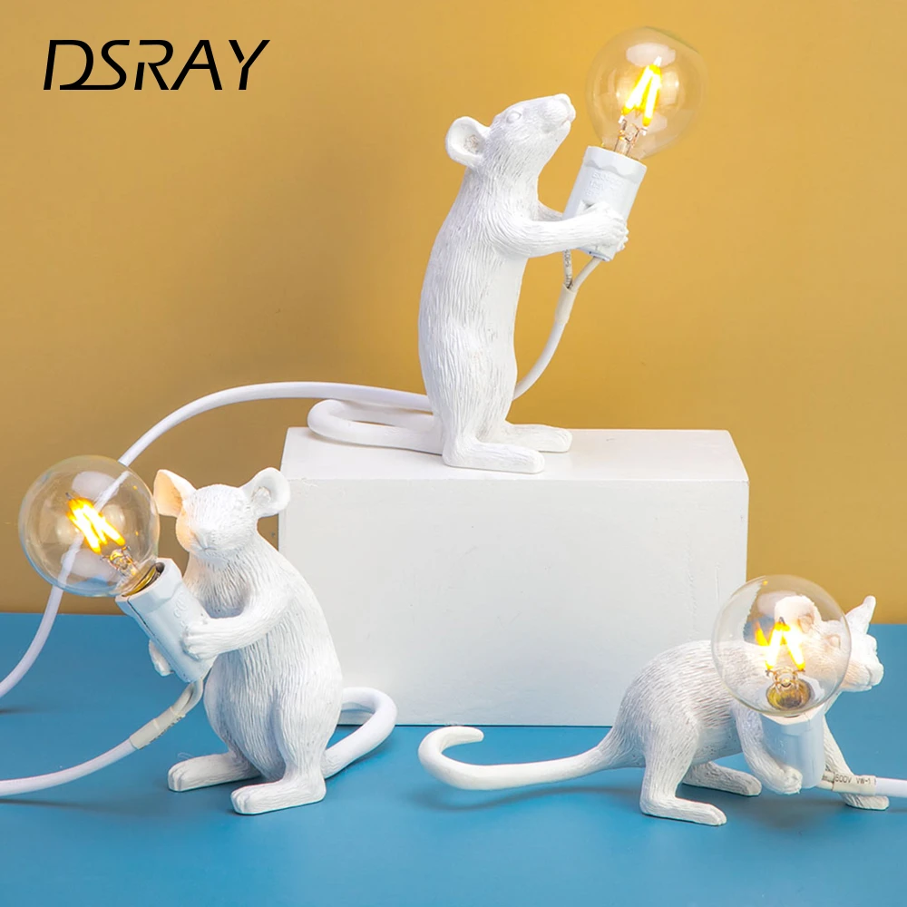 Seletti Morden Mouse Desk Lamps Led Bedside Table Lamp For Home Bedroom Decoration Art Deco Rat Night Lights Eu Au Us Uk Plug Desk Lamps Aliexpress
